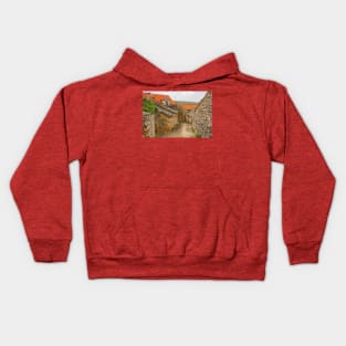 Loziscz Village in Brac, Croatia Kids Hoodie